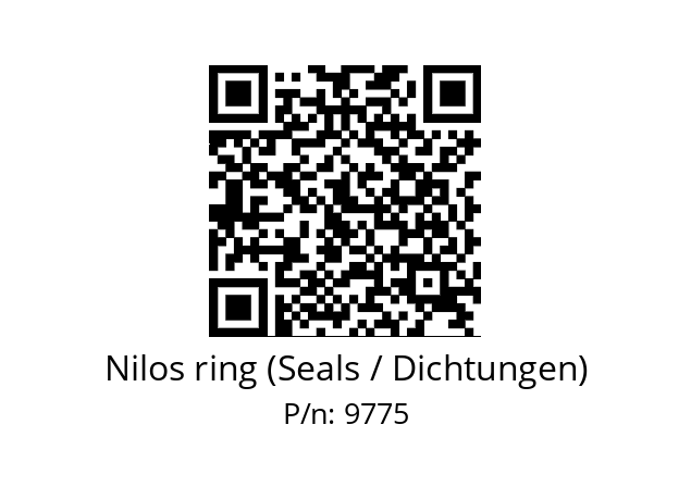   Nilos ring (Seals / Dichtungen) 9775