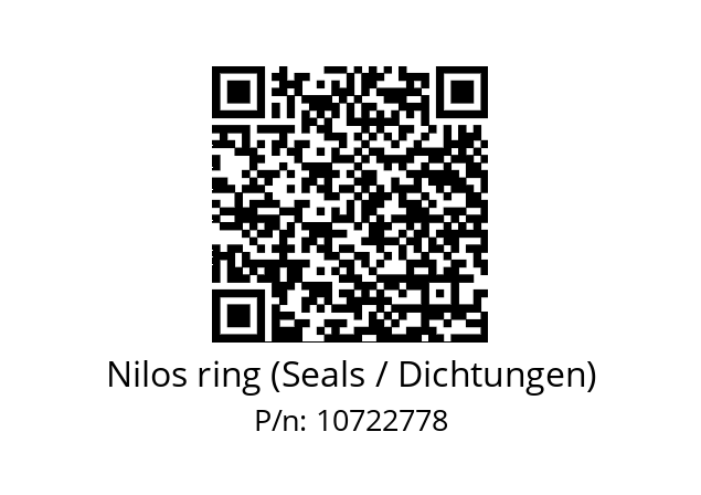   Nilos ring (Seals / Dichtungen) 10722778