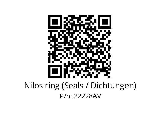   Nilos ring (Seals / Dichtungen) 22228AV