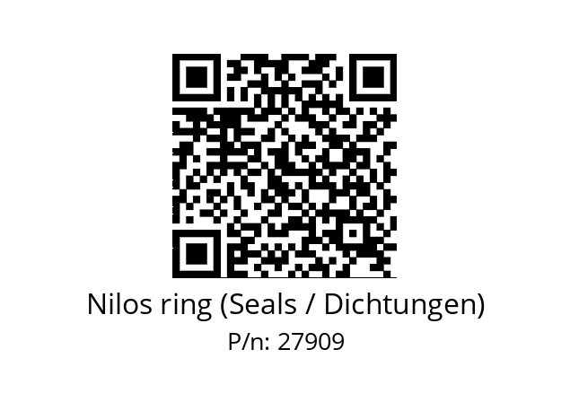   Nilos ring (Seals / Dichtungen) 27909