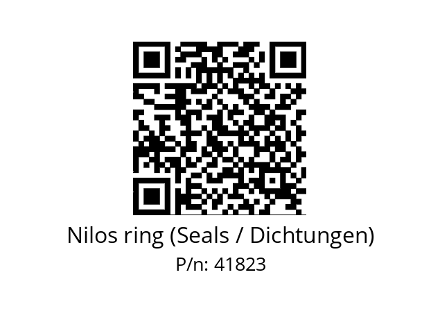   Nilos ring (Seals / Dichtungen) 41823