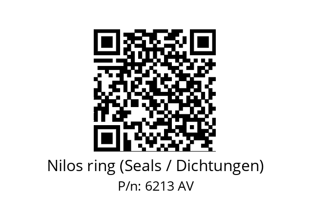   Nilos ring (Seals / Dichtungen) 6213 AV