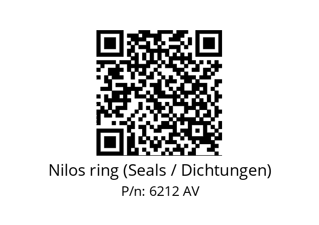   Nilos ring (Seals / Dichtungen) 6212 AV