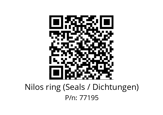   Nilos ring (Seals / Dichtungen) 77195