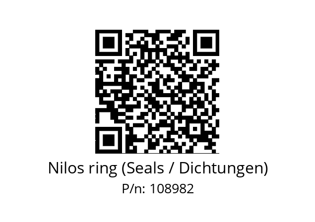   Nilos ring (Seals / Dichtungen) 108982