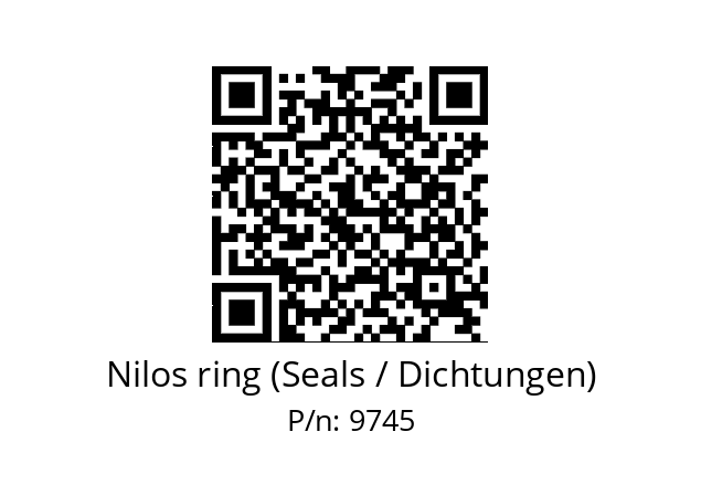   Nilos ring (Seals / Dichtungen) 9745