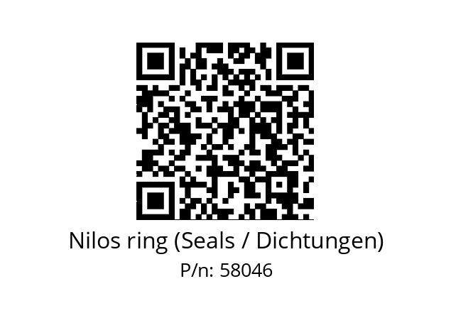   Nilos ring (Seals / Dichtungen) 58046