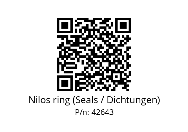   Nilos ring (Seals / Dichtungen) 42643