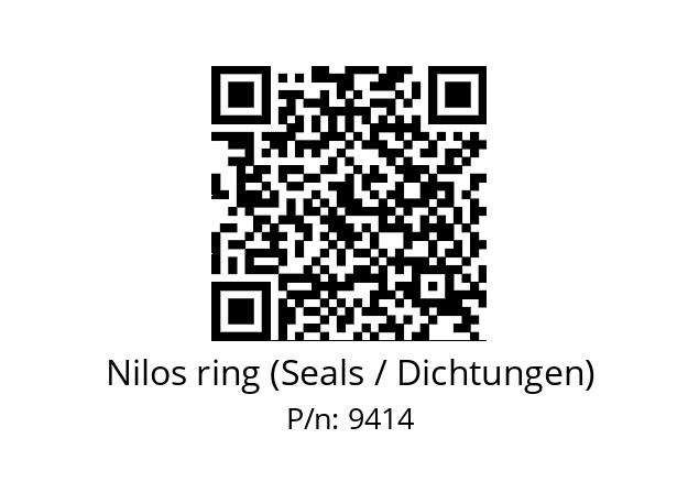   Nilos ring (Seals / Dichtungen) 9414