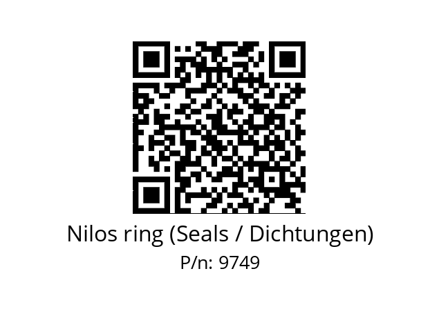   Nilos ring (Seals / Dichtungen) 9749