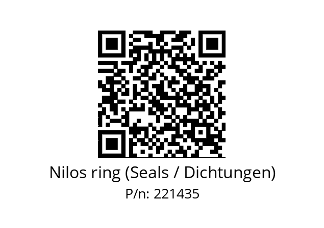   Nilos ring (Seals / Dichtungen) 221435