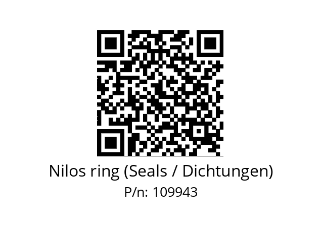   Nilos ring (Seals / Dichtungen) 109943