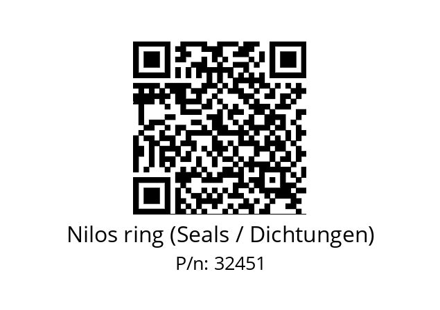   Nilos ring (Seals / Dichtungen) 32451