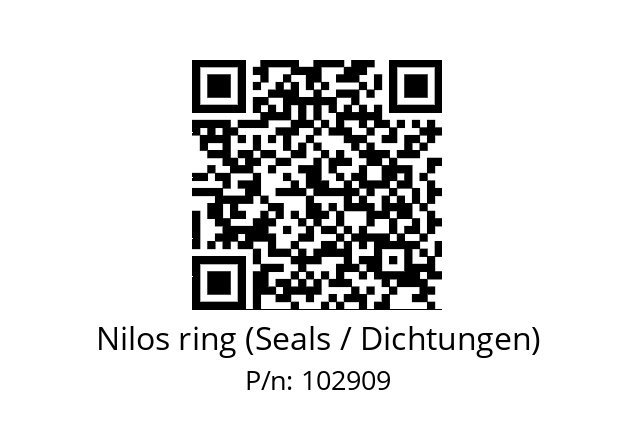   Nilos ring (Seals / Dichtungen) 102909