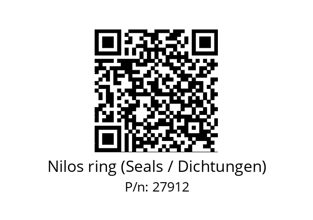   Nilos ring (Seals / Dichtungen) 27912