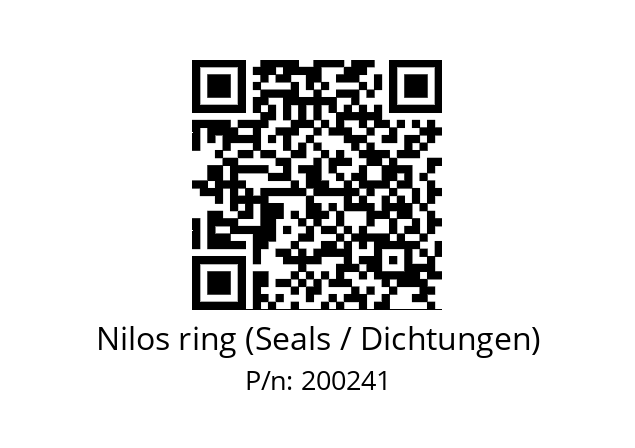   Nilos ring (Seals / Dichtungen) 200241