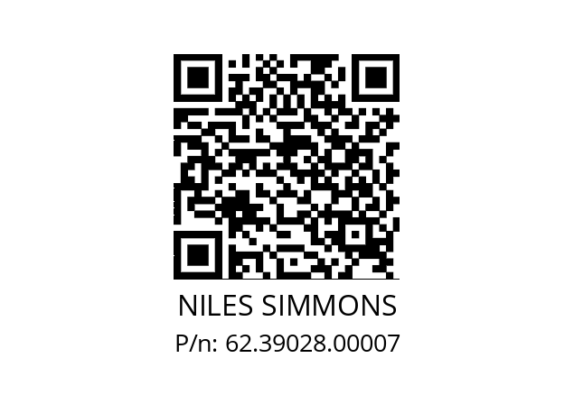   NILES SIMMONS 62.39028.00007