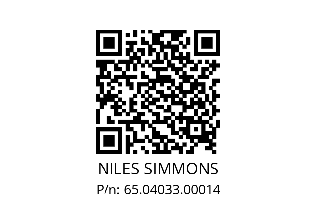   NILES SIMMONS 65.04033.00014