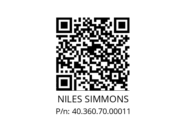   NILES SIMMONS 40.360.70.00011