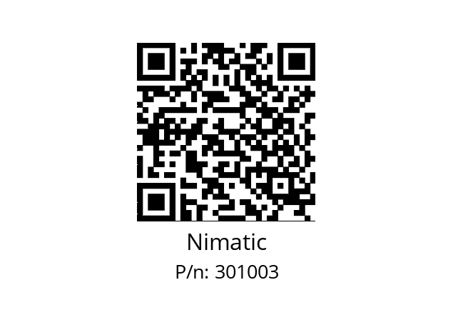   Nimatic 301003