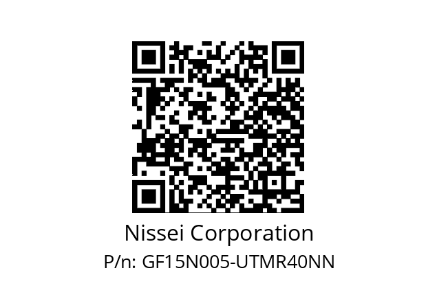   Nissei Corporation GF15N005-UTMR40NN