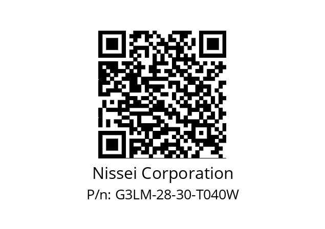   Nissei Corporation G3LM-28-30-T040W