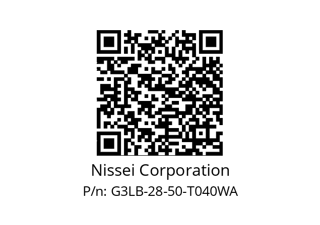   Nissei Corporation G3LB-28-50-T040WA