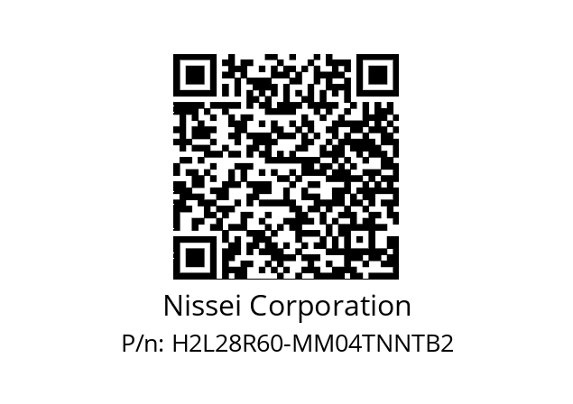   Nissei Corporation H2L28R60-MM04TNNTB2