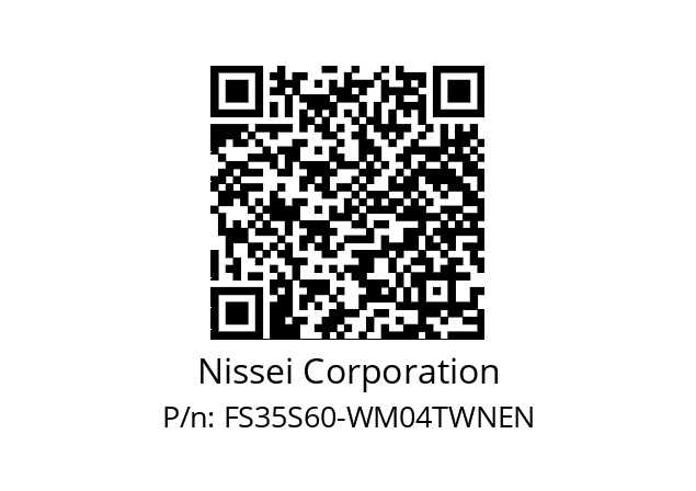   Nissei Corporation FS35S60-WM04TWNEN