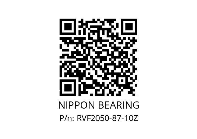   NIPPON BEARING RVF2050-87-10Z