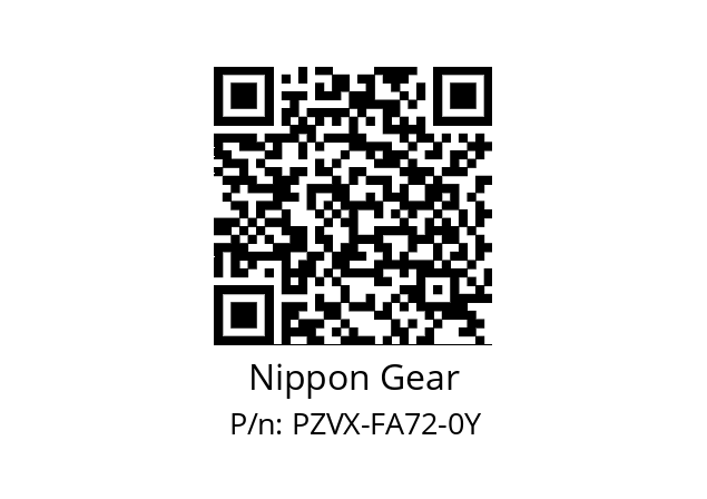   Nippon Gear PZVX-FA72-0Y