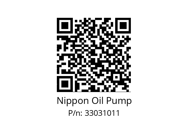  330VFVB Nippon Oil Pump 33031011