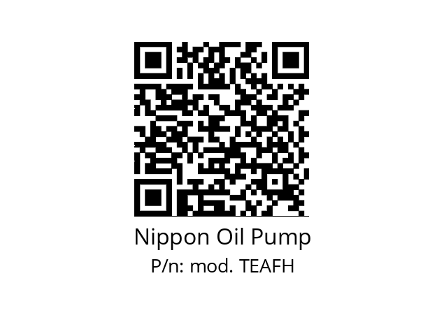   Nippon Oil Pump mod. TEAFH