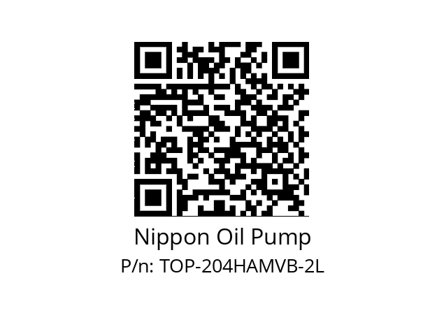   Nippon Oil Pump TOP-204HAMVB-2L