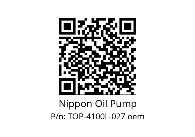   Nippon Oil Pump TOP-4100L-027 oem