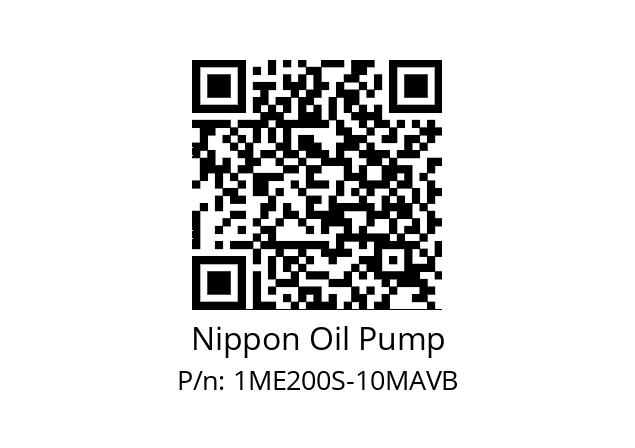   Nippon Oil Pump 1ME200S-10MAVB