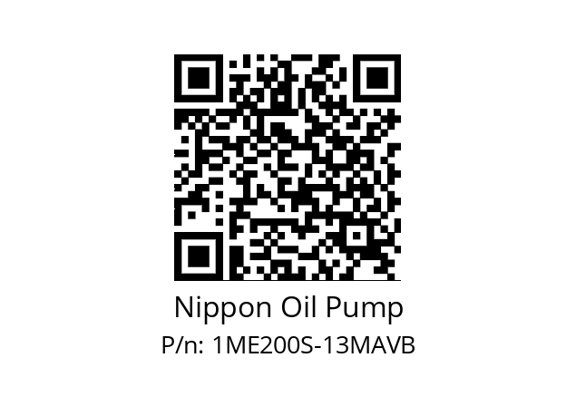   Nippon Oil Pump 1ME200S-13MAVB