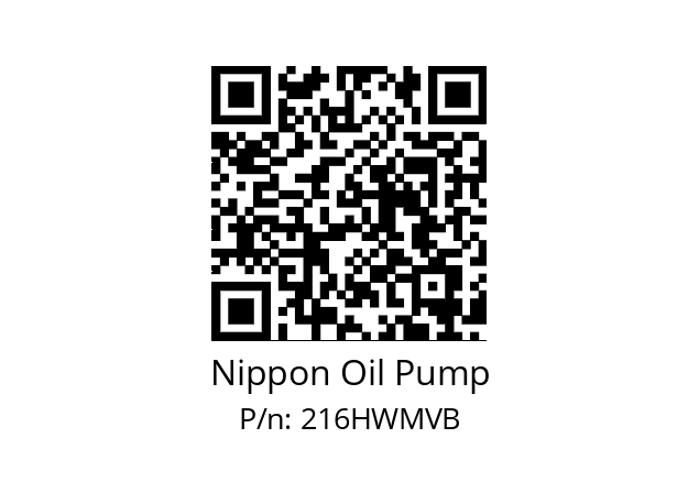   Nippon Oil Pump 216HWMVB