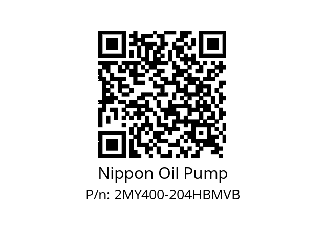   Nippon Oil Pump 2MY400-204HBMVB