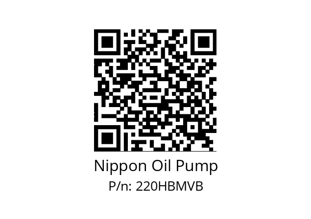   Nippon Oil Pump 220HBMVB