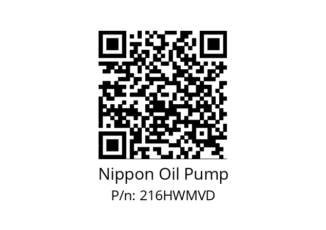   Nippon Oil Pump 216HWMVD