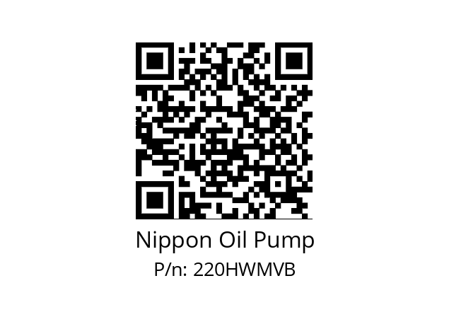   Nippon Oil Pump 220HWMVB