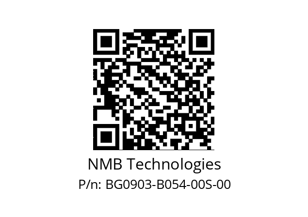   NMB Technologies BG0903-B054-00S-00