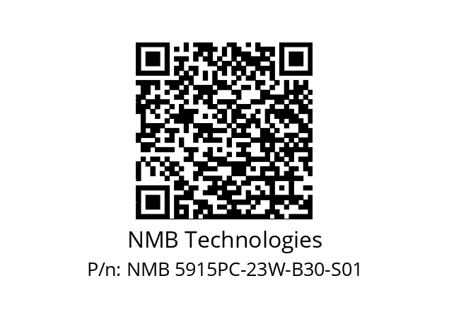   NMB Technologies NMB 5915PC-23W-B30-S01