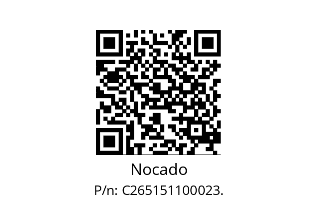   Nocado C265151100023.