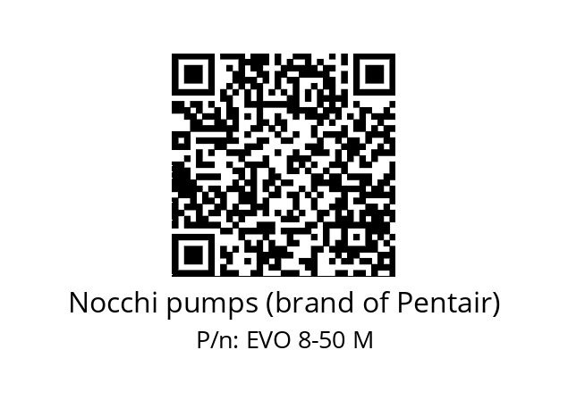   Nocchi pumps (brand of Pentair) EVO 8-50 M