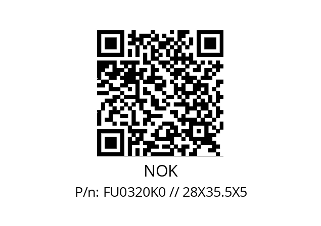   NOK FU0320K0 // 28X35.5X5