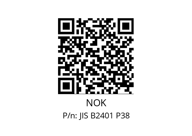   NOK JIS B2401 P38