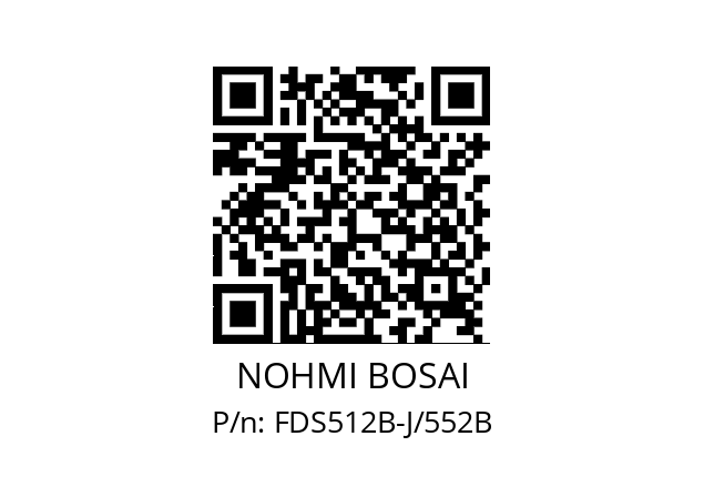   NOHMI BOSAI FDS512B-J/552B