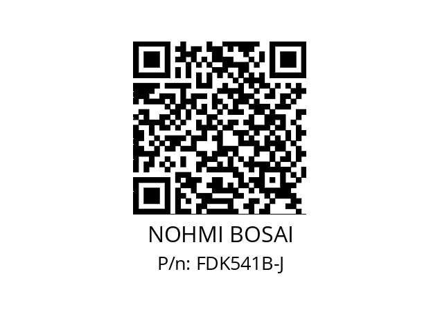   NOHMI BOSAI FDK541B-J